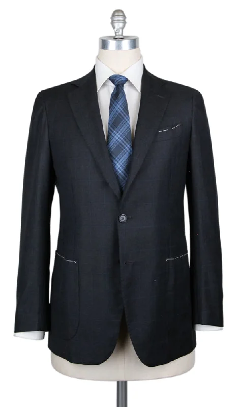 Men's wedding tuxedo with bowtie -Borrelli Charcoal Gray Suit