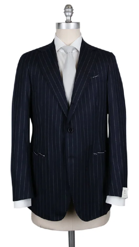 Best men's tuxedo for winter weddings -Borrelli Midnight Navy Blue Suit