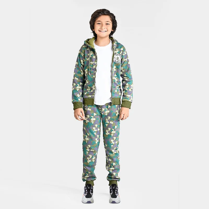 Men’s office business tuxedo suit -Boys Fleece 2 Piece Suit - Camo