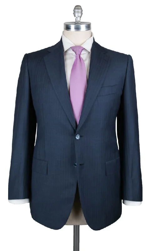 Men's tailored wedding tuxedo -Cesare Attolini Blue Suit