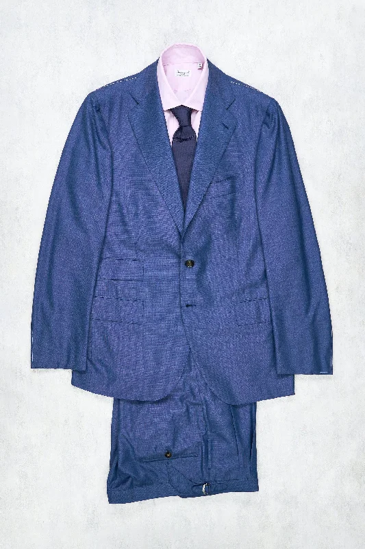 Best wedding tuxedos for men -Cesare Attolini Blue Wool/Cashmere Suit