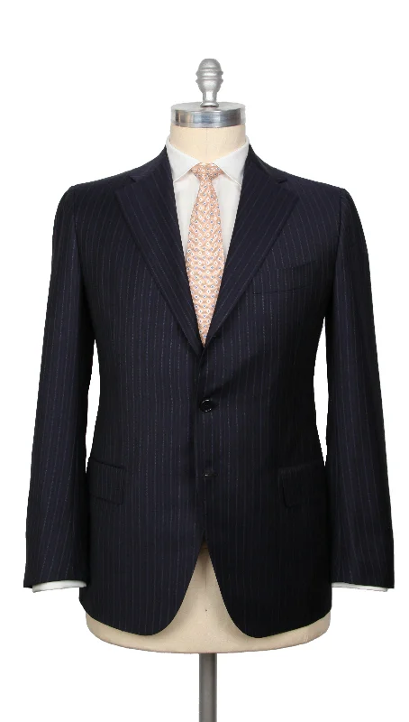 Men's business casual suit -Cesare Attolini Dark Blue Suit