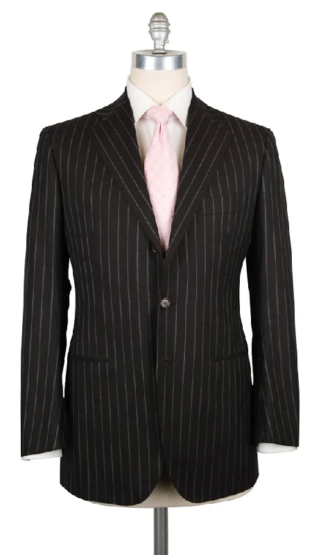 Men’s checked wedding tuxedo -Cesare Attolini Dark Brown Suit