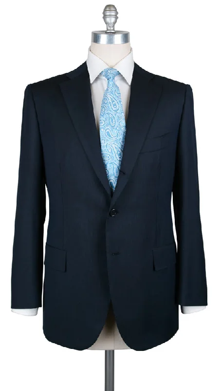 Men's navy wool business suit -Cesare Attolini Navy Blue Suit