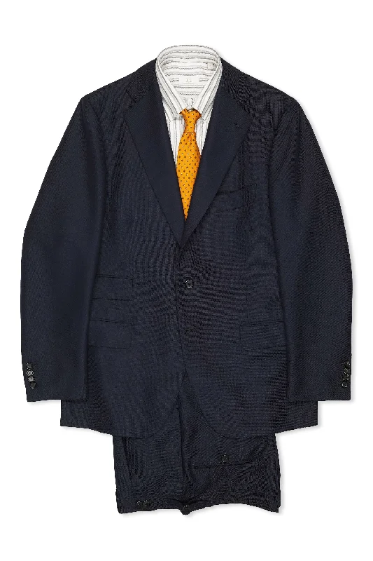 Men’s high-end formal dinner suit -Cesare Attolini Navy Wool Mohair Suit