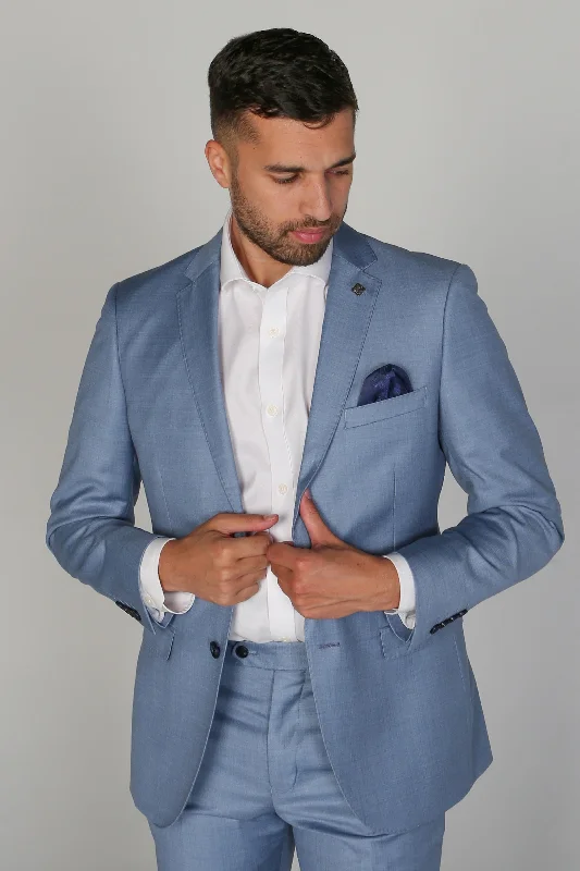 Men's slim fit charcoal suit -Charles - Men's Blue Blazer