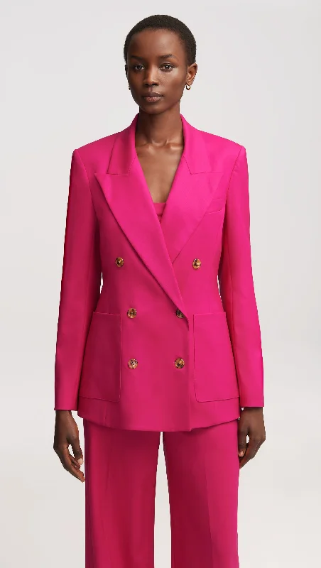 Men's formal dress tuxedo -Chelsea Blazer in Seasonless Wool | Fuchsia