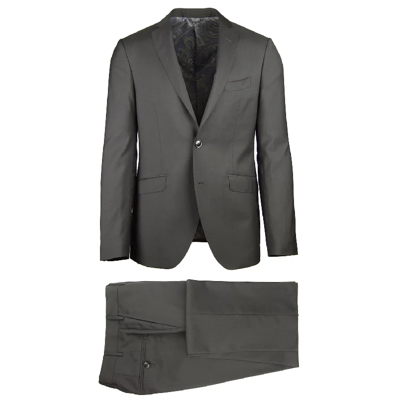 Modern business suits for men -Etro Black Suit