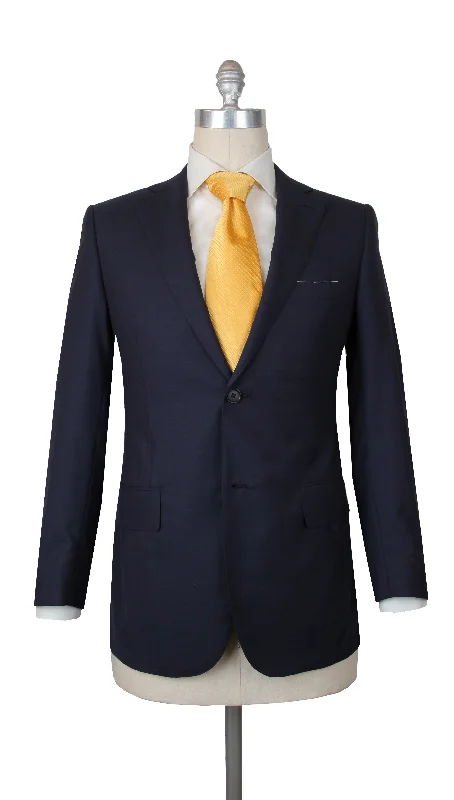 Men's custom wedding tuxedo -Fiori Di Lusso Dark Blue Suit