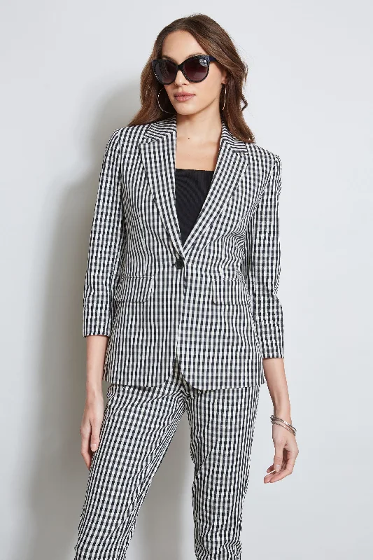 Best suits for office wear -Gingham Blazer