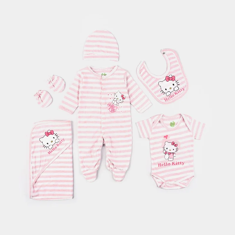 Men's business suit with tie -Infant Unisex Cotton Jersey 6 Piece Set Character-Pink