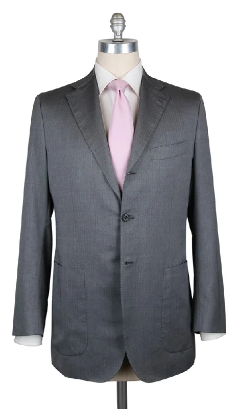 Men's slim fit formal tuxedo -Kiton Gray Suit