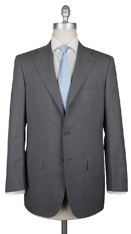 Men's modern grey suit -Kiton Gray Suit