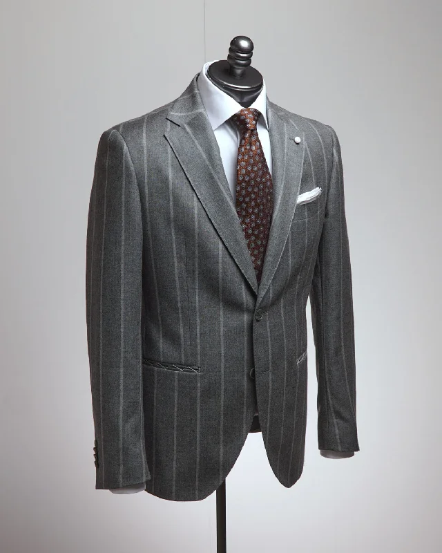 Men's tailored wool tuxedo suit -Chalkstripe Wool Suit