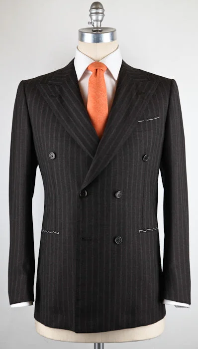 Men's tailored formal tuxedo -Luigi Borrelli Brown Suit – Size: 40 US / 50 EU