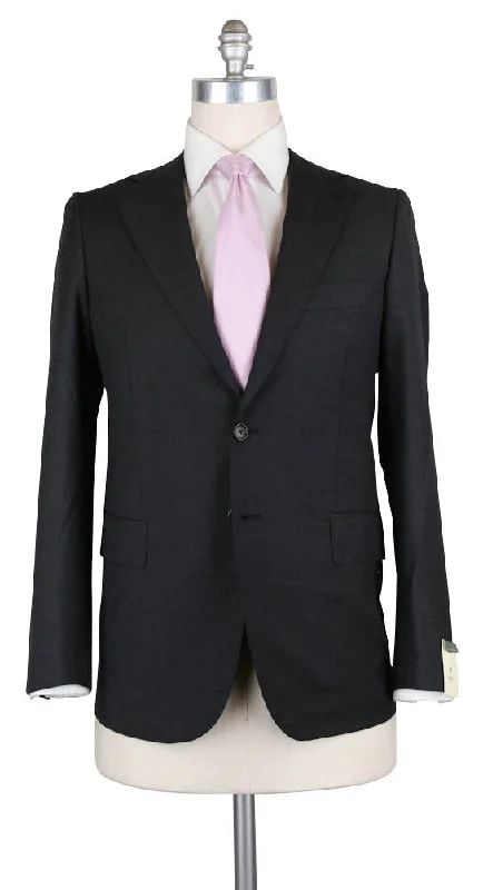 Best men's suits for formal occasions -Luigi Borrelli Charcoal Gray Suit - 44 US / 54 EU