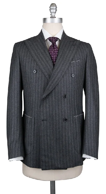 Stylish men's tuxedo suit -Luigi Borrelli Dark Gray Suit