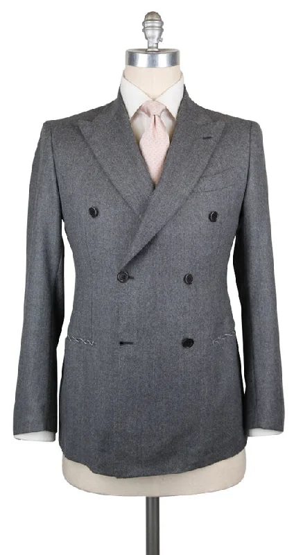 Best men's tuxedo for dinner -Luigi Borrelli Gray Suit