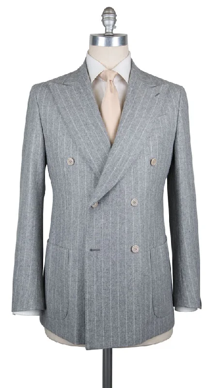 Men's high-end formal suit -Luigi Borrelli Gray Suit