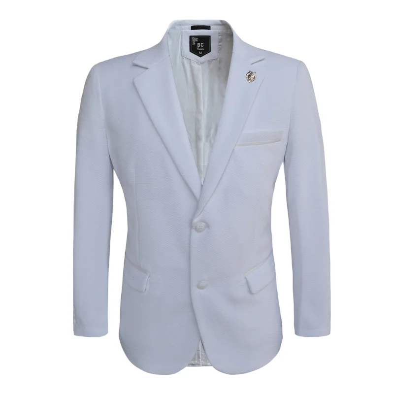 Men’s evening wear tuxedo jacket -Men's Blazer White 522