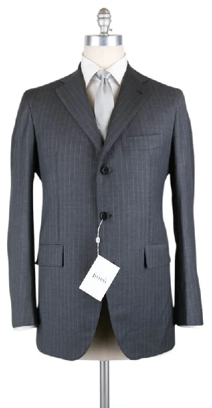 Men's dressy business suit -Orazio Luciano Gray Suit - 42 US / 52 EU