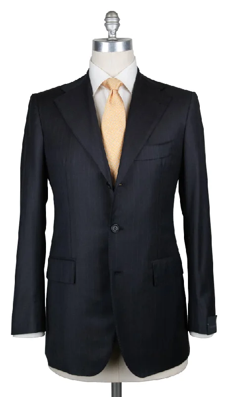 Men's formal grey wool tuxedo -Orazio Luciano Midnight Navy Blue Suit