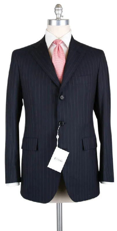 Men's tailored dinner tuxedo jacket -Orazio Luciano Navy Blue Suit - 46 US / 56 EU