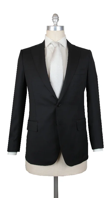 Men's business suit with tie -Principe d'Eleganza Black Suit