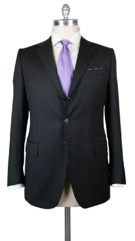 Men's three-piece business tuxedo -Principe d'Eleganza Charcoal Gray Suit - 44 US / 54 EU