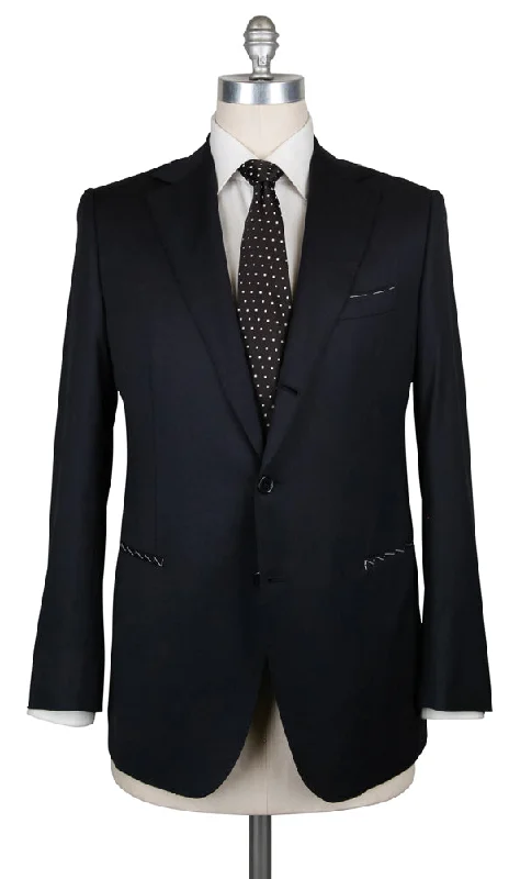 Men's bespoke business suit -Principe d'Eleganza Midnight Navy Blue Suit