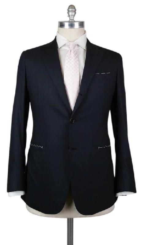 Men's elegant business suit -Principe d'Eleganza Navy Blue Suit - 42 US / 52 EU