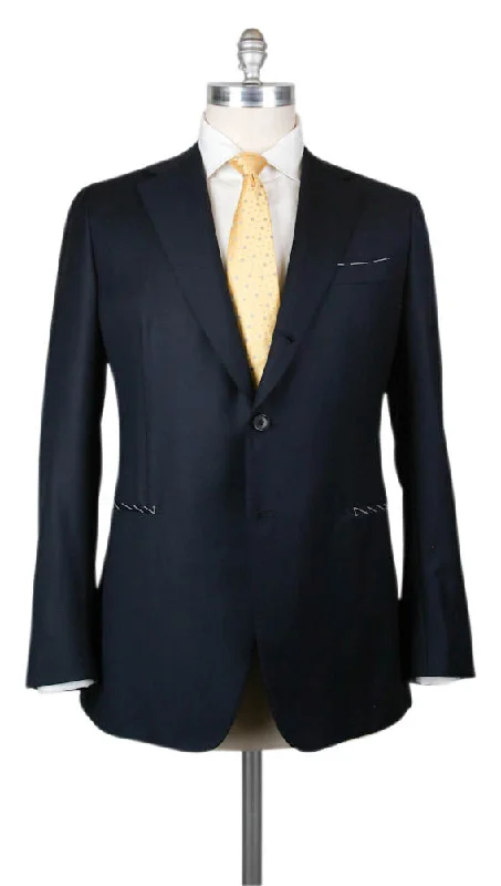 Men's formal occasion tuxedo -Principe d'Eleganza Navy Blue Suit - 46 US / 56 EU