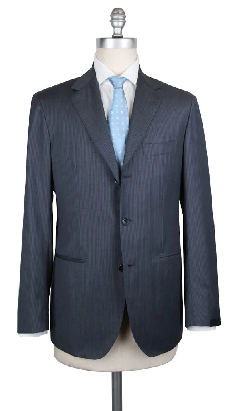 Men's tuxedo with shawl collar -Sartorio Napoli Charcoal Gray Suit