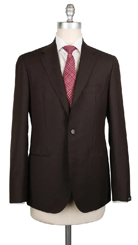 Men's classic wool tuxedo -Sartorio Napoli Dark Brown Suit