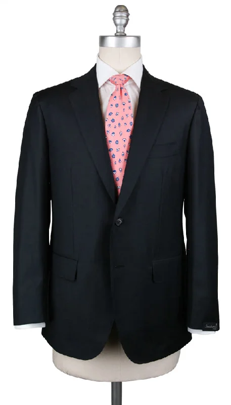 Men's luxury tuxedo set -Sartorio Napoli Black Suit