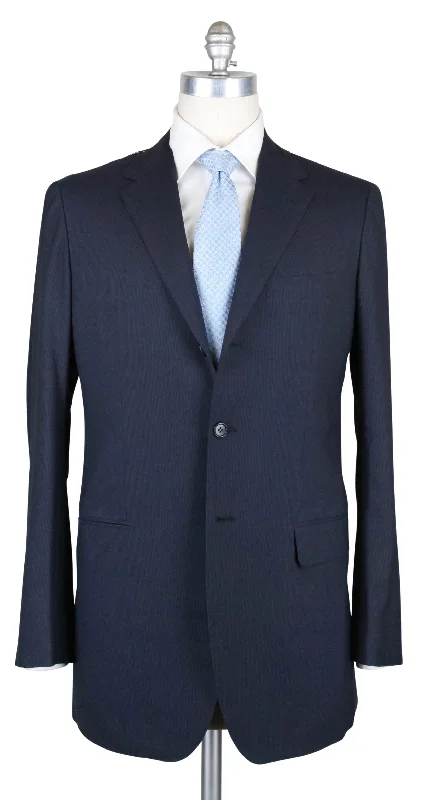 Men's wedding dress suit -Sartorio Napoli Navy Blue Suit - 43 US / 53 EU