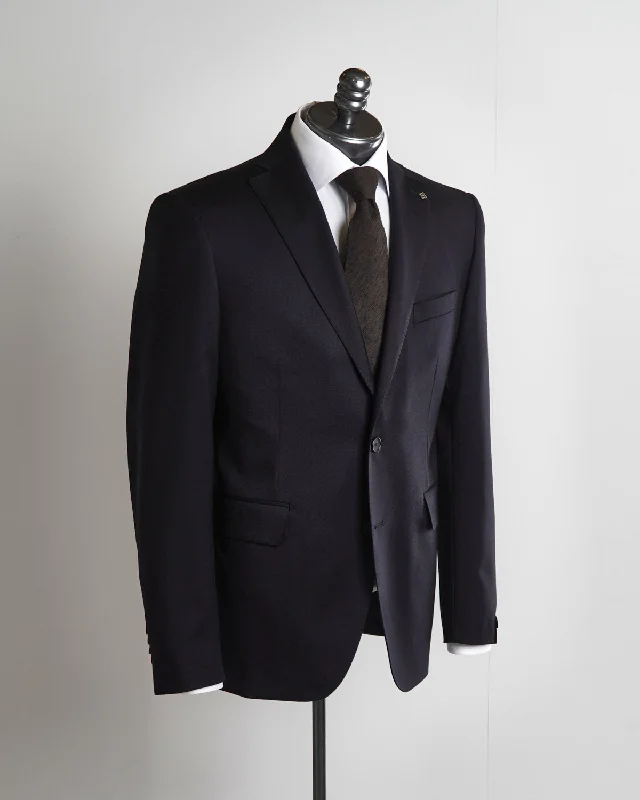 Men's high-end formal suit -Super 110S Navy Wool Suit