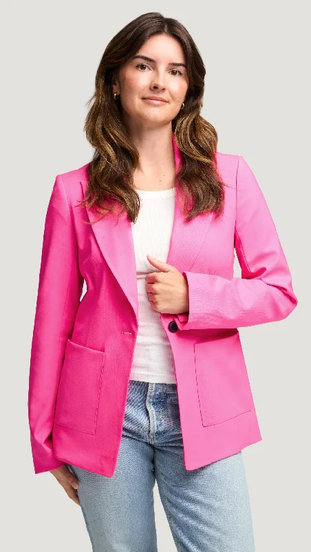 Men's blue wedding tuxedo -#VotingSuitsYou Blazer in Seasonless Wool | Bright Pink