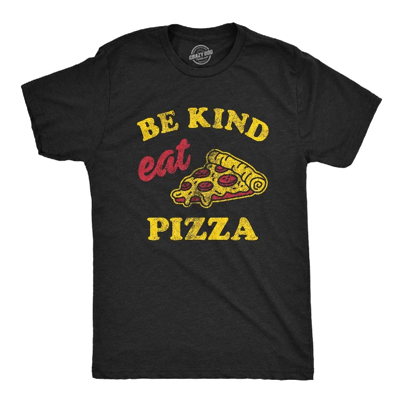 Men’s business casual shirt -Be Kind Eat Pizza Men's T Shirt