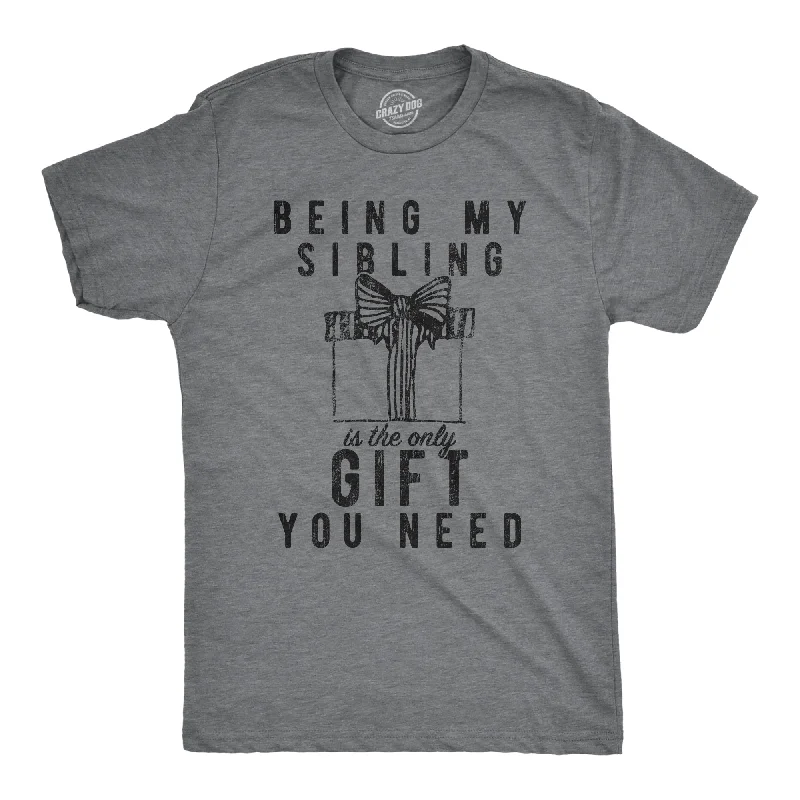 Men’s modern checked shirt -Being My Sibling Is The Only Gift You Need Men's T Shirt