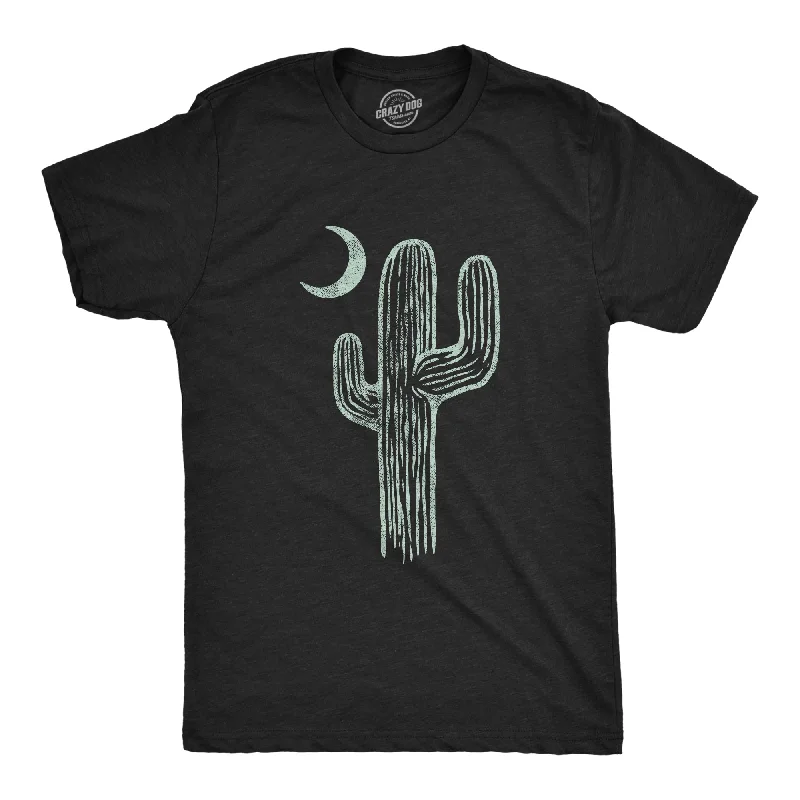 Men’s high-end business shirt -Cactus Moon Men's T Shirt