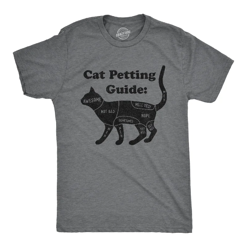 Men’s smart-casual shirt -Cat Petting Guide Men's T Shirt