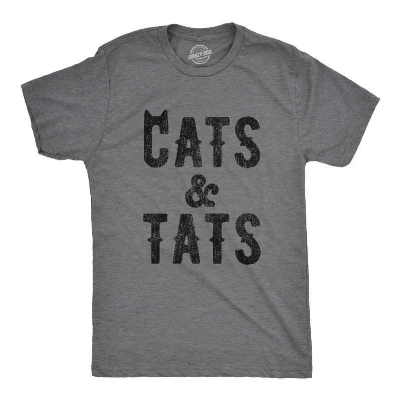 Men’s professional button-up shirt -Cats And Tats Men's T Shirt