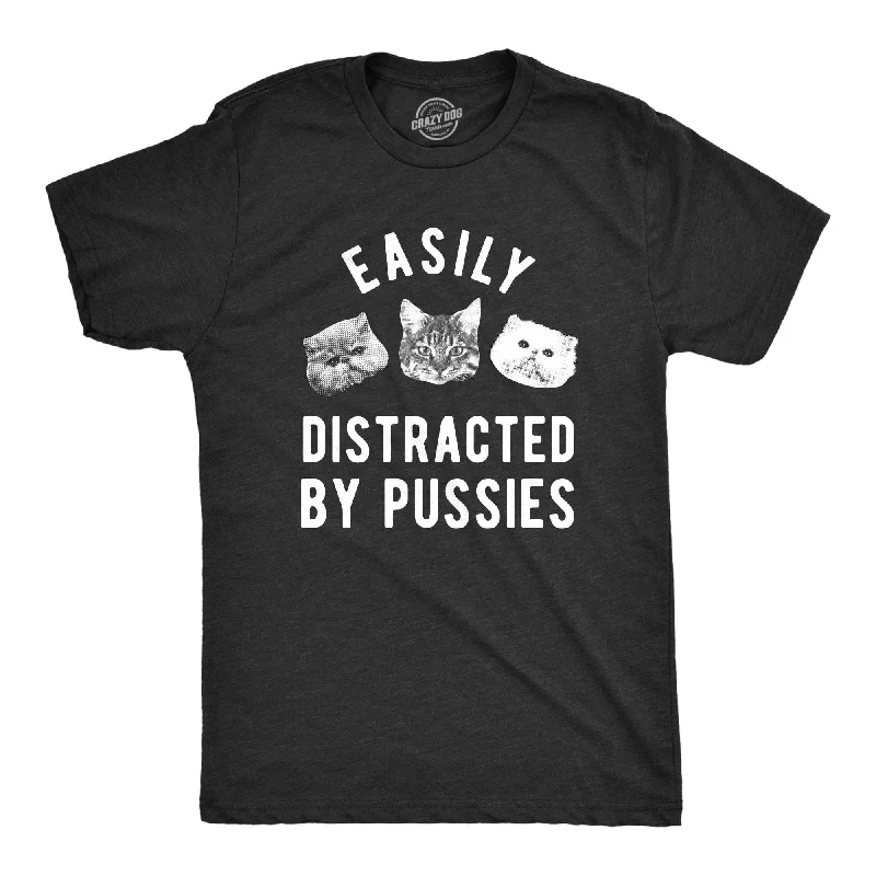 Men’s premium dress shirt -Easily Distracted By Pussies Men's T Shirt