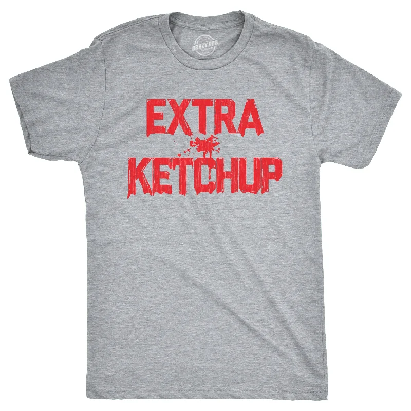 Men’s black shirt -Extra Ketchup Men's T Shirt