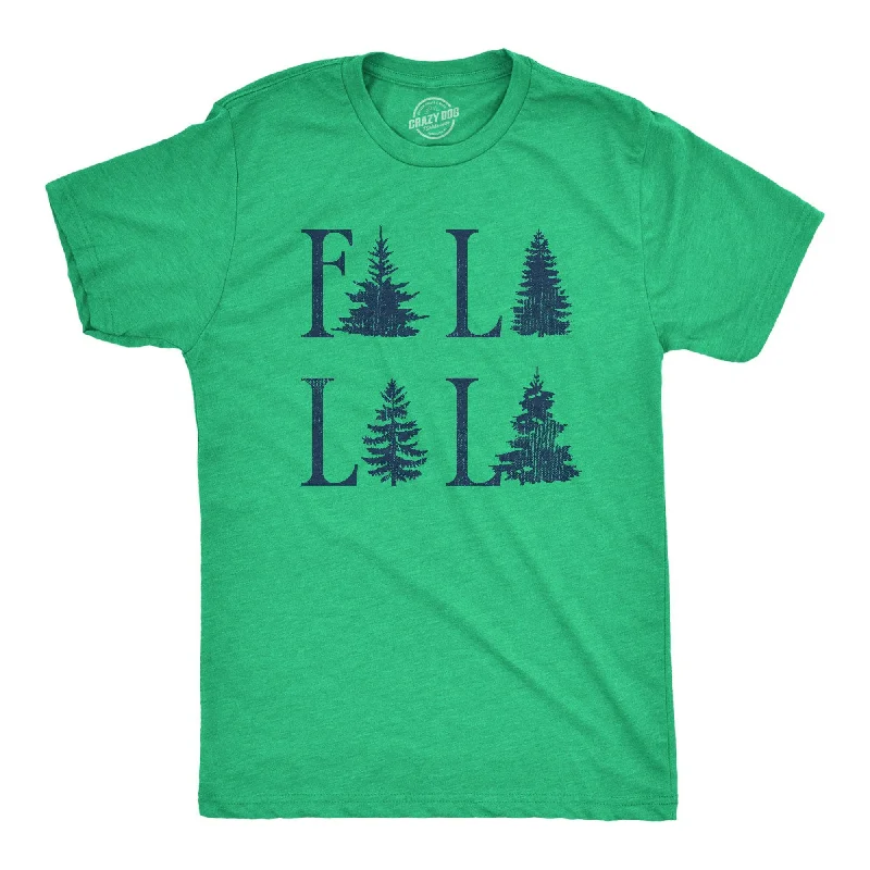 Men’s short sleeve checkered shirt -Fa La La La Men's T Shirt