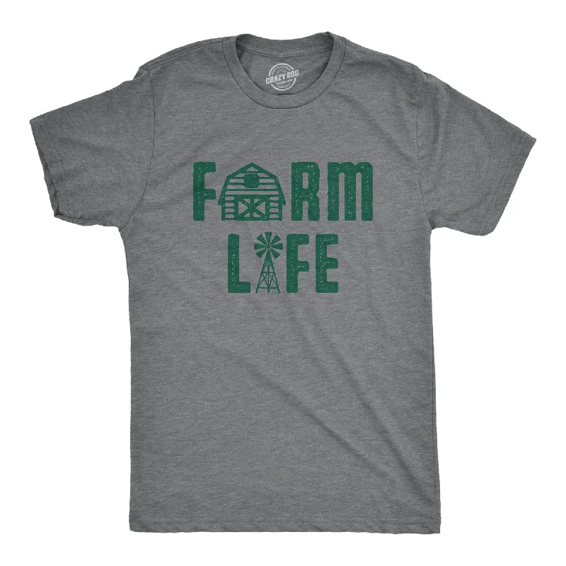 Men’s tailored casual shirt -Farm Life Men's T Shirt