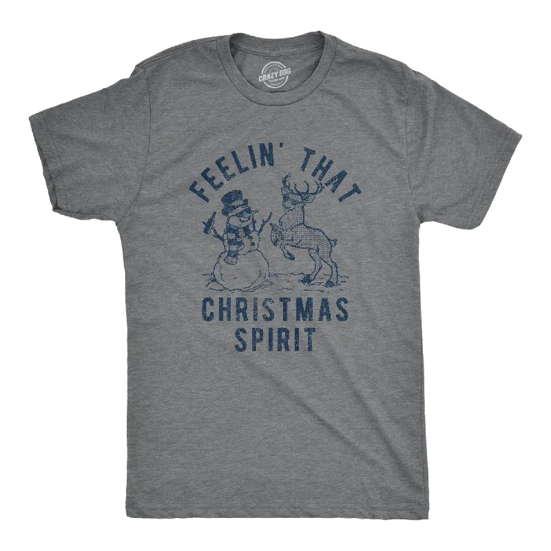 Men’s premium cotton shirt -Feelin That Christmas Spirit Men's T Shirt