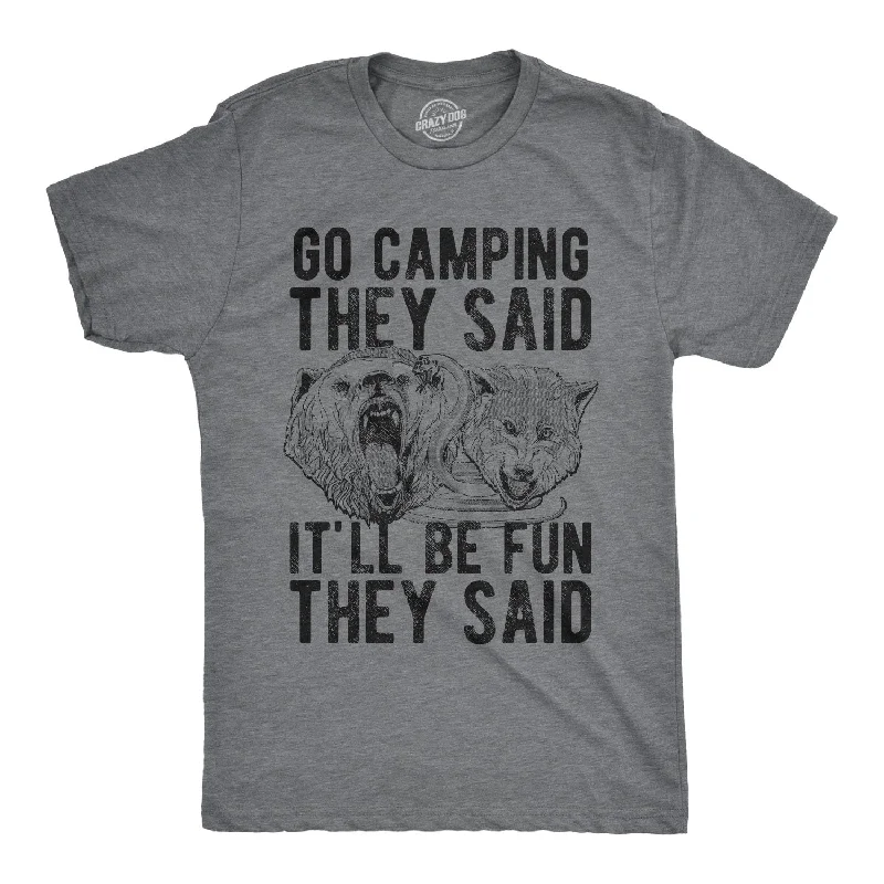 Men’s holiday dress shirt -Go Camping They Said Men's T Shirt