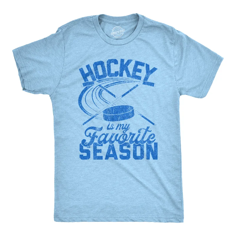 Men’s formal striped shirt -Hockey Is My Favorite Season Men's T Shirt